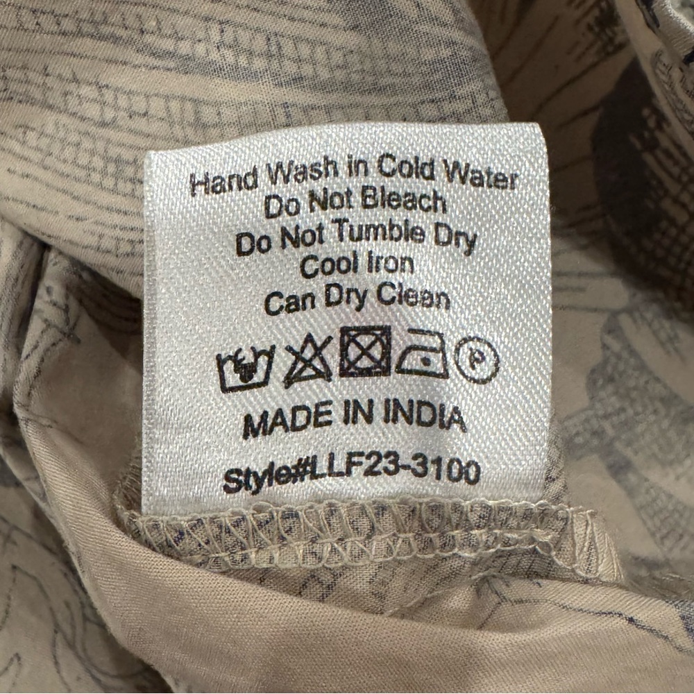 LOVE THE LABEL jessie top in yaffe/ecru cotton poplin size small like new - Picture 12 of 12